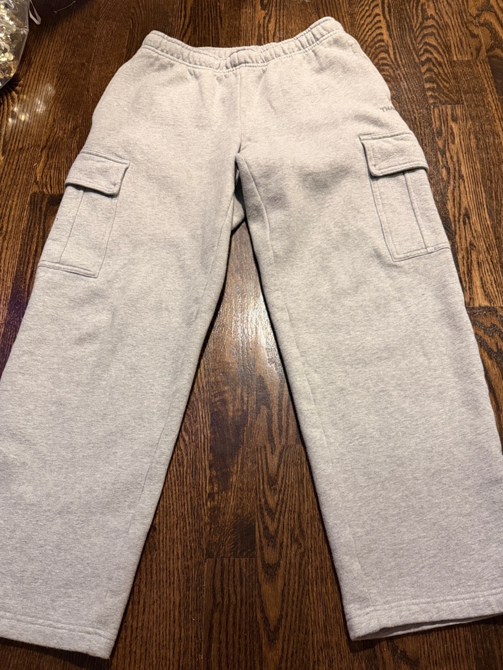 TNA Light Gray Cargo Sweatpants